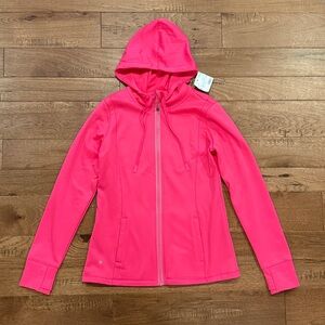 Women’s Ideology Hot Pink Long-Sleeve Hooded Zippered Jacket - Size M